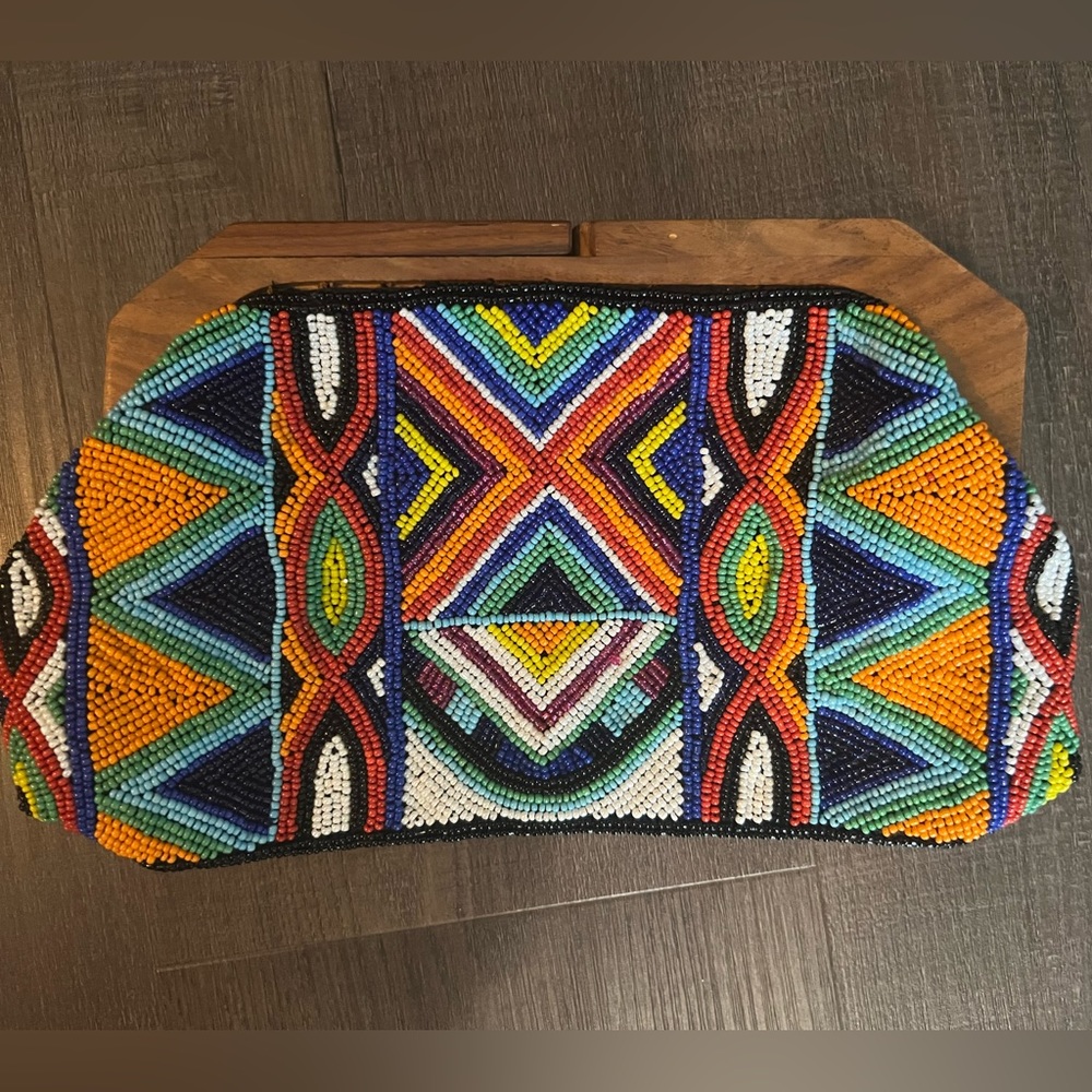 Express Beaded Clutch purse.